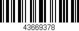Código de barras (EAN, GTIN, SKU, ISBN): '43669378'