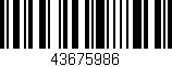 Código de barras (EAN, GTIN, SKU, ISBN): '43675986'