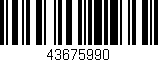 Código de barras (EAN, GTIN, SKU, ISBN): '43675990'