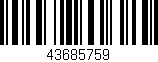 Código de barras (EAN, GTIN, SKU, ISBN): '43685759'