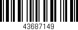 Código de barras (EAN, GTIN, SKU, ISBN): '43687149'