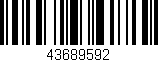 Código de barras (EAN, GTIN, SKU, ISBN): '43689592'