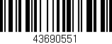 Código de barras (EAN, GTIN, SKU, ISBN): '43690551'