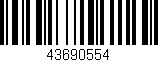 Código de barras (EAN, GTIN, SKU, ISBN): '43690554'