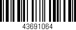 Código de barras (EAN, GTIN, SKU, ISBN): '43691064'