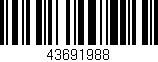 Código de barras (EAN, GTIN, SKU, ISBN): '43691988'