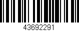 Código de barras (EAN, GTIN, SKU, ISBN): '43692291'