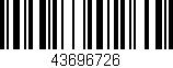 Código de barras (EAN, GTIN, SKU, ISBN): '43696726'