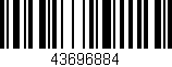 Código de barras (EAN, GTIN, SKU, ISBN): '43696884'