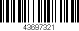 Código de barras (EAN, GTIN, SKU, ISBN): '43697321'