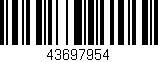 Código de barras (EAN, GTIN, SKU, ISBN): '43697954'