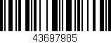 Código de barras (EAN, GTIN, SKU, ISBN): '43697985'