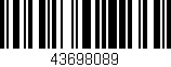 Código de barras (EAN, GTIN, SKU, ISBN): '43698089'