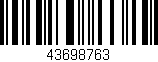 Código de barras (EAN, GTIN, SKU, ISBN): '43698763'