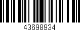 Código de barras (EAN, GTIN, SKU, ISBN): '43698934'