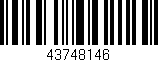 Código de barras (EAN, GTIN, SKU, ISBN): '43748146'