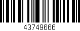 Código de barras (EAN, GTIN, SKU, ISBN): '43749666'