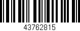 Código de barras (EAN, GTIN, SKU, ISBN): '43762815'