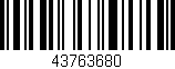 Código de barras (EAN, GTIN, SKU, ISBN): '43763680'