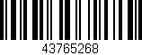 Código de barras (EAN, GTIN, SKU, ISBN): '43765268'