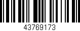 Código de barras (EAN, GTIN, SKU, ISBN): '43769173'