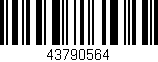 Código de barras (EAN, GTIN, SKU, ISBN): '43790564'