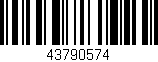 Código de barras (EAN, GTIN, SKU, ISBN): '43790574'