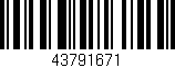 Código de barras (EAN, GTIN, SKU, ISBN): '43791671'