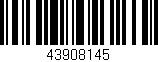 Código de barras (EAN, GTIN, SKU, ISBN): '43908145'