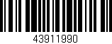 Código de barras (EAN, GTIN, SKU, ISBN): '43911990'