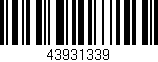 Código de barras (EAN, GTIN, SKU, ISBN): '43931339'