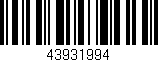 Código de barras (EAN, GTIN, SKU, ISBN): '43931994'