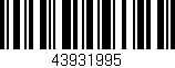 Código de barras (EAN, GTIN, SKU, ISBN): '43931995'