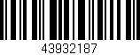 Código de barras (EAN, GTIN, SKU, ISBN): '43932187'