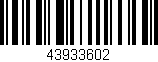 Código de barras (EAN, GTIN, SKU, ISBN): '43933602'
