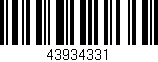 Código de barras (EAN, GTIN, SKU, ISBN): '43934331'