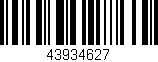 Código de barras (EAN, GTIN, SKU, ISBN): '43934627'