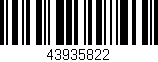 Código de barras (EAN, GTIN, SKU, ISBN): '43935822'