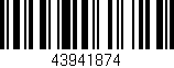 Código de barras (EAN, GTIN, SKU, ISBN): '43941874'
