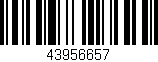 Código de barras (EAN, GTIN, SKU, ISBN): '43956657'