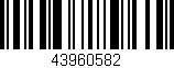 Código de barras (EAN, GTIN, SKU, ISBN): '43960582'