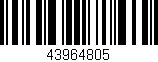 Código de barras (EAN, GTIN, SKU, ISBN): '43964805'