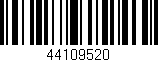Código de barras (EAN, GTIN, SKU, ISBN): '44109520'