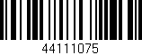 Código de barras (EAN, GTIN, SKU, ISBN): '44111075'