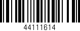 Código de barras (EAN, GTIN, SKU, ISBN): '44111614'