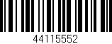Código de barras (EAN, GTIN, SKU, ISBN): '44115552'