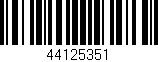 Código de barras (EAN, GTIN, SKU, ISBN): '44125351'