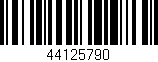 Código de barras (EAN, GTIN, SKU, ISBN): '44125790'
