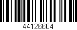 Código de barras (EAN, GTIN, SKU, ISBN): '44126604'
