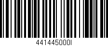 Código de barras (EAN, GTIN, SKU, ISBN): '441445000I'